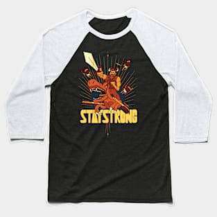 Ellohime's Exclusive Stay Strong Design Baseball T-Shirt